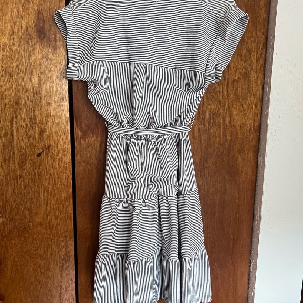 Business casual striped dress